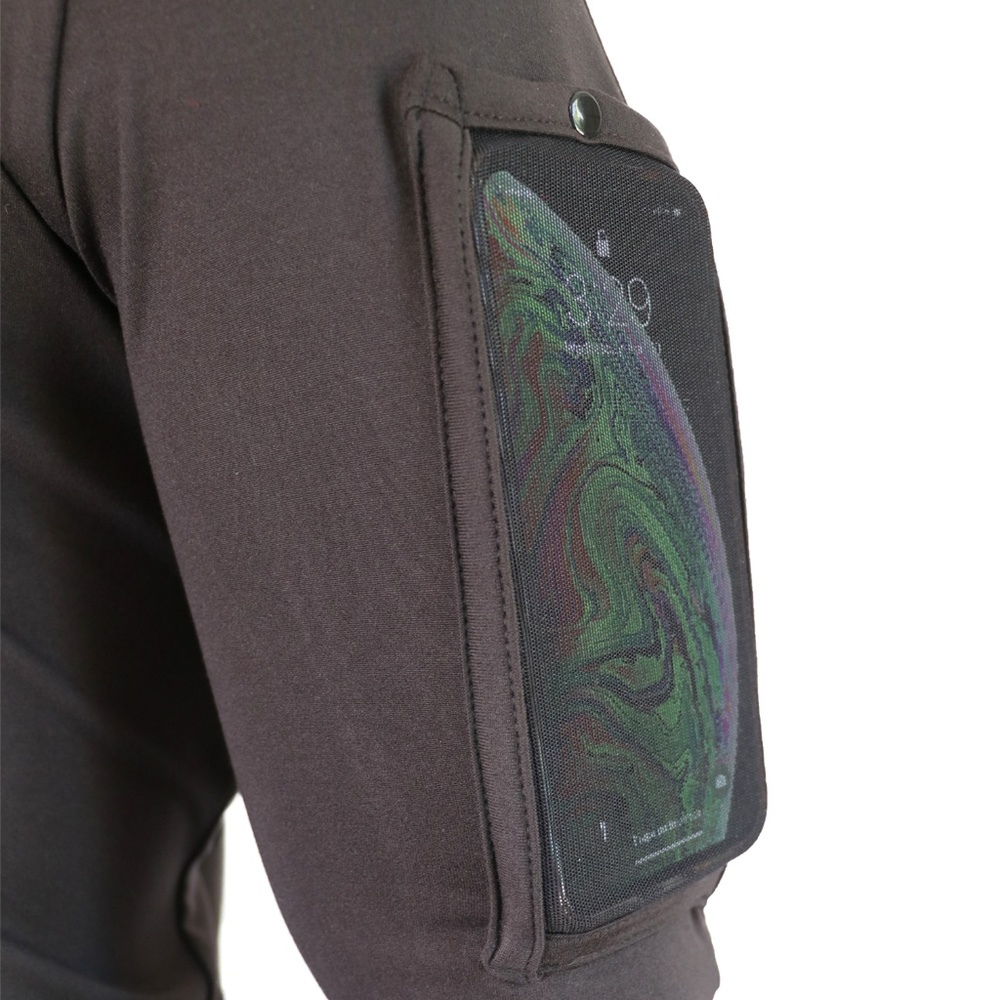 MEN’S SPORTS PHONE SHIRT THAT HOLDS YOUR PHONE NWT - Picture 4 of 8